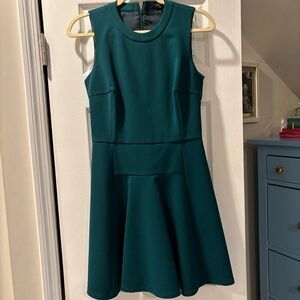 Madewell Teal Fit and Flare Mini Dress for Work
